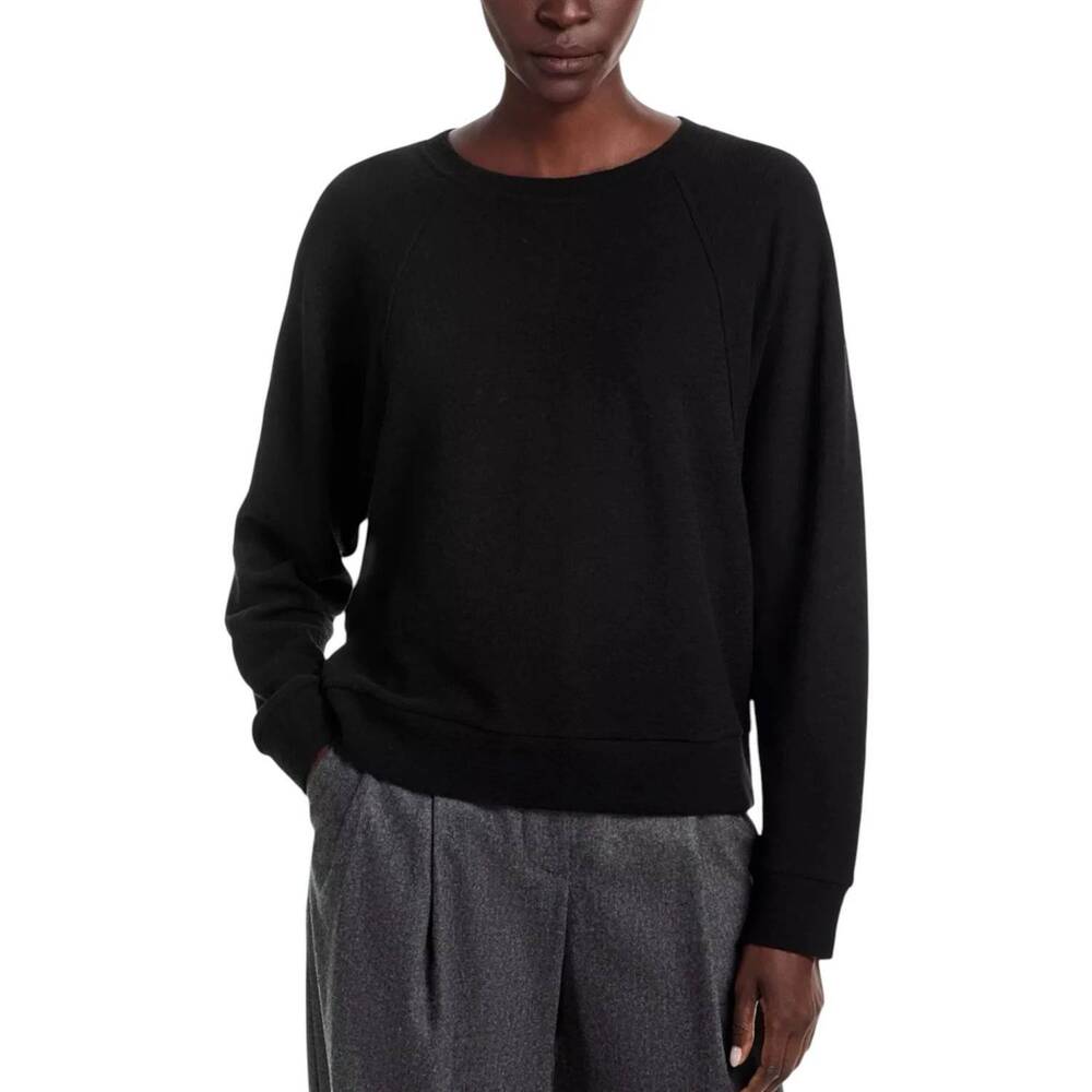 NEW EILEEN FISHER jacquard crew neck top in black